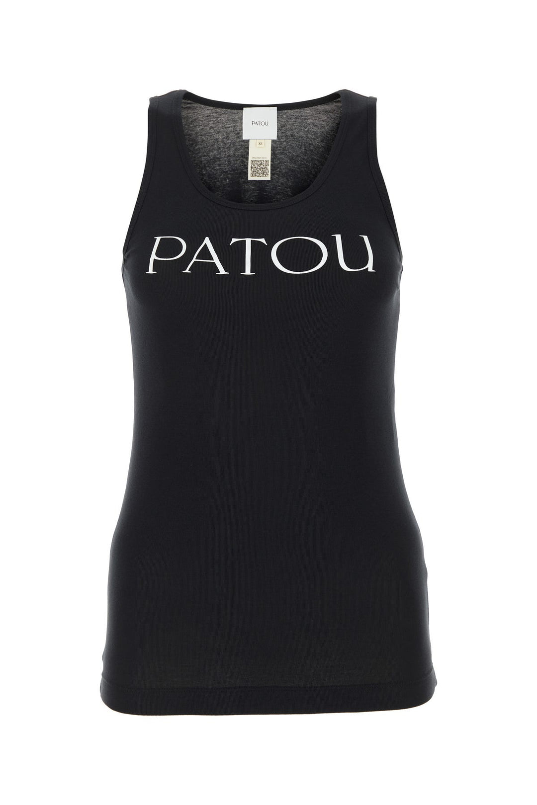 Black cotton tank top