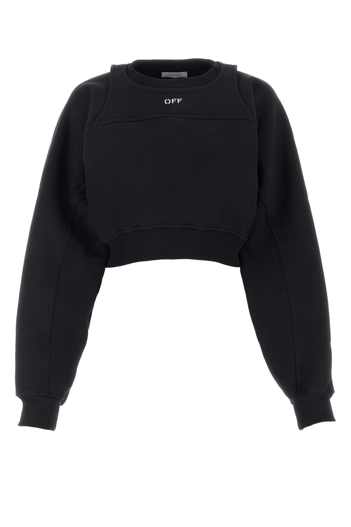 Black cotton sweatshirt