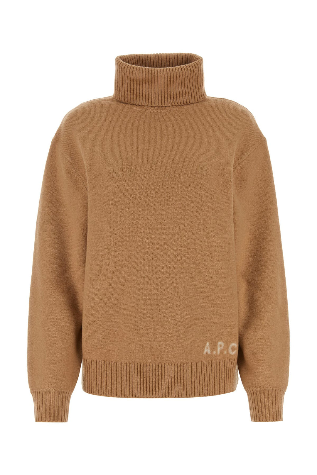 Camel wool oversize sweater