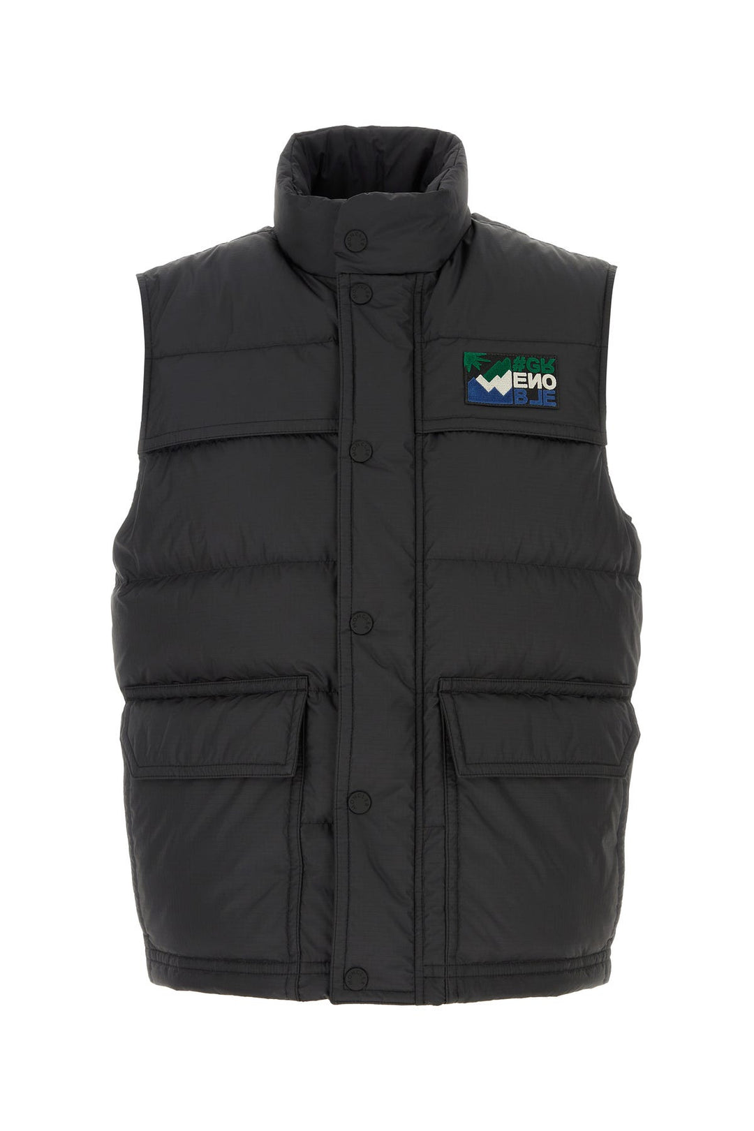 Black polyester Arpasson sleeveless down jacket