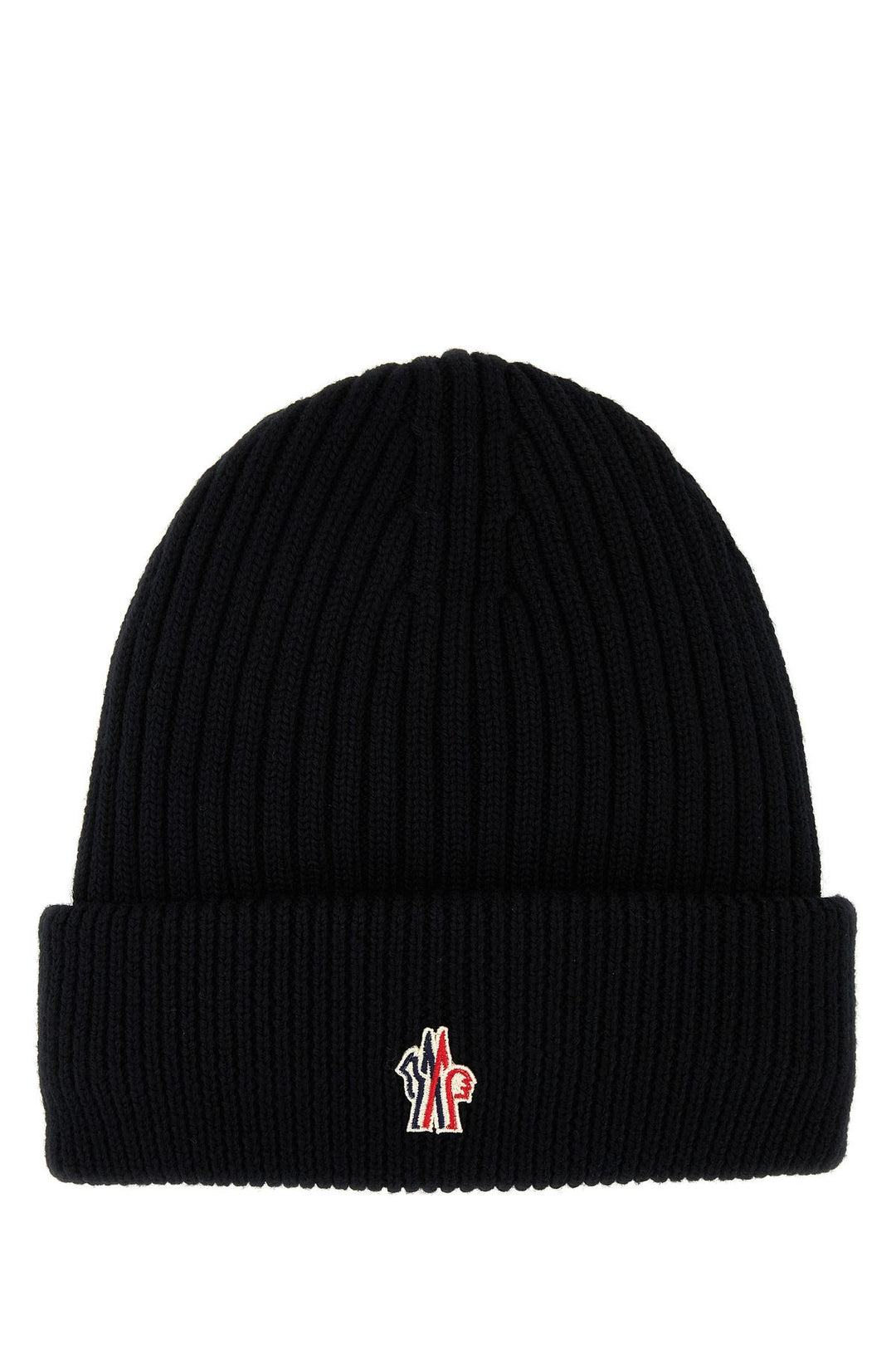 Black wool beanie hat