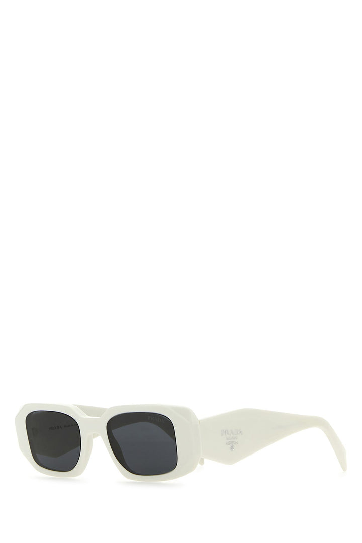 White acetate sunglasses