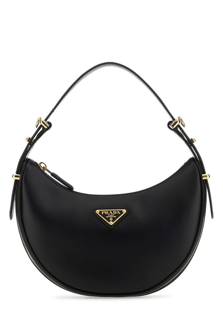 Black leather ArquÃ¨ handbag