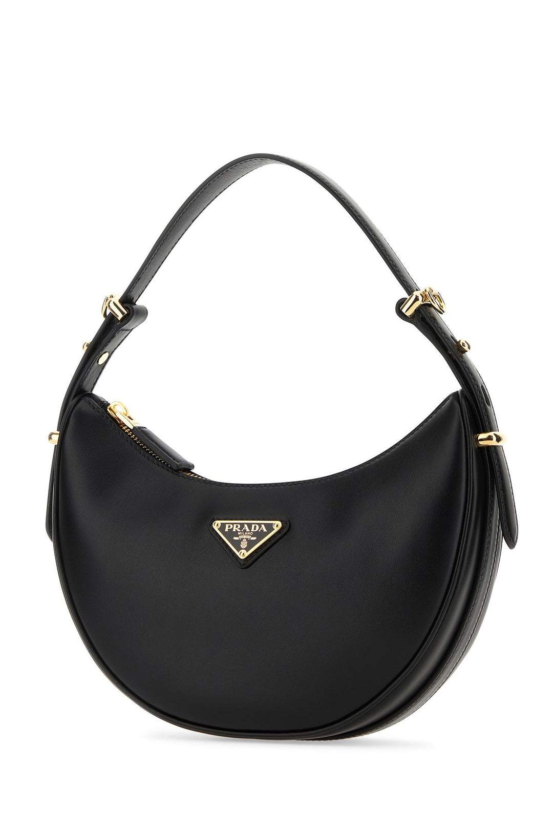 Black leather ArquÃ¨ handbag