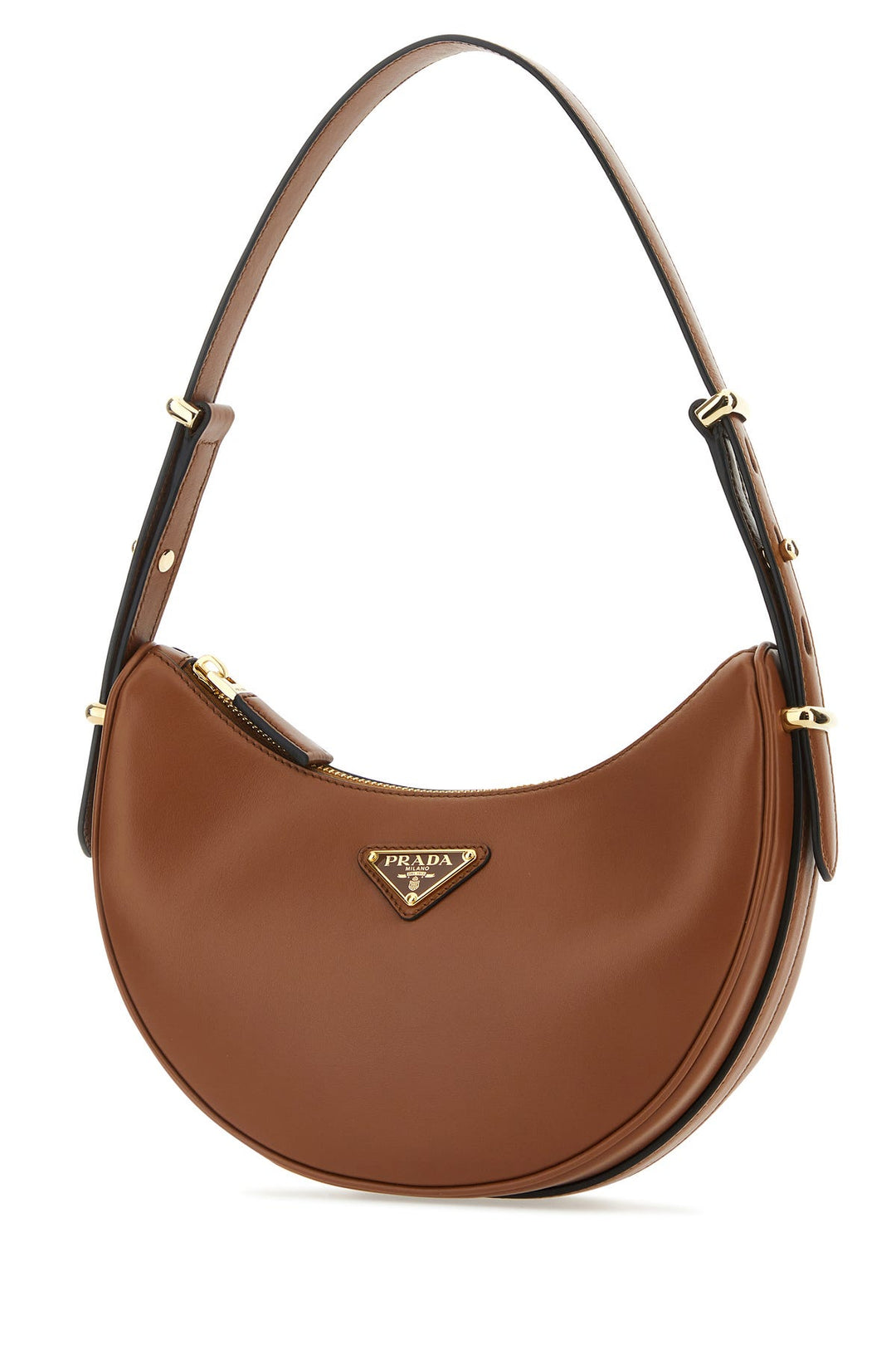 Caramel leather ArquÃ¨ handbag