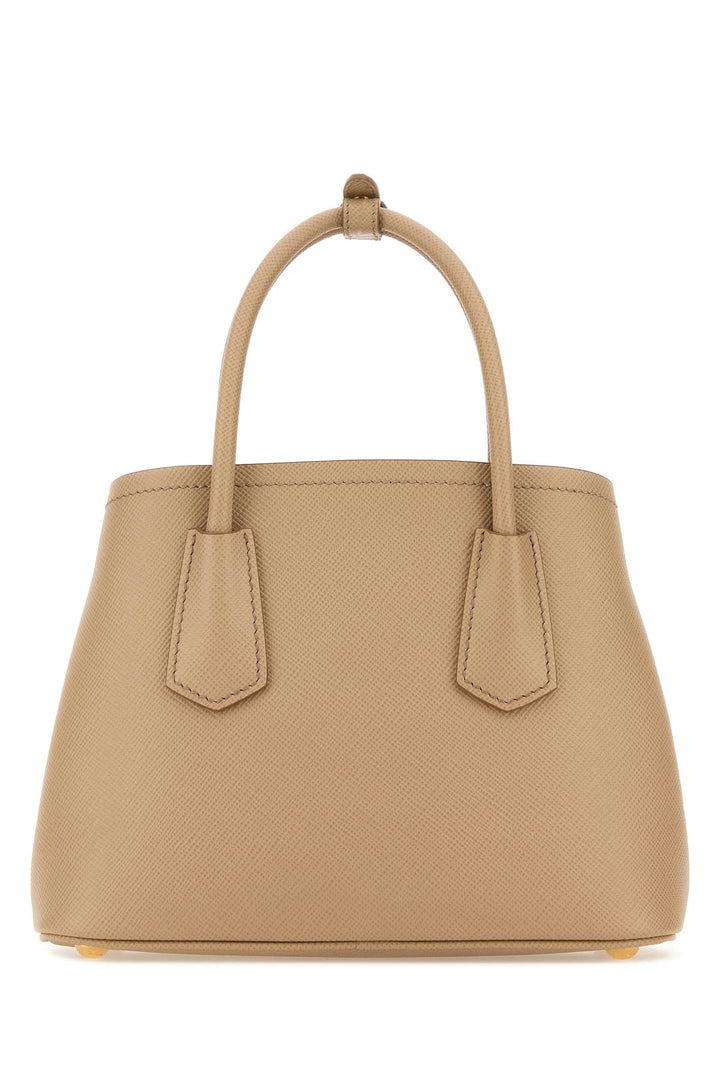 Sand leather handbag