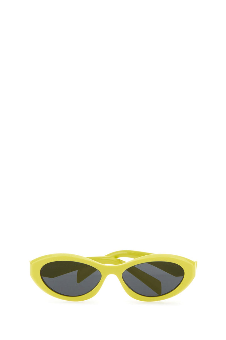 Yellow acetate sunglasses