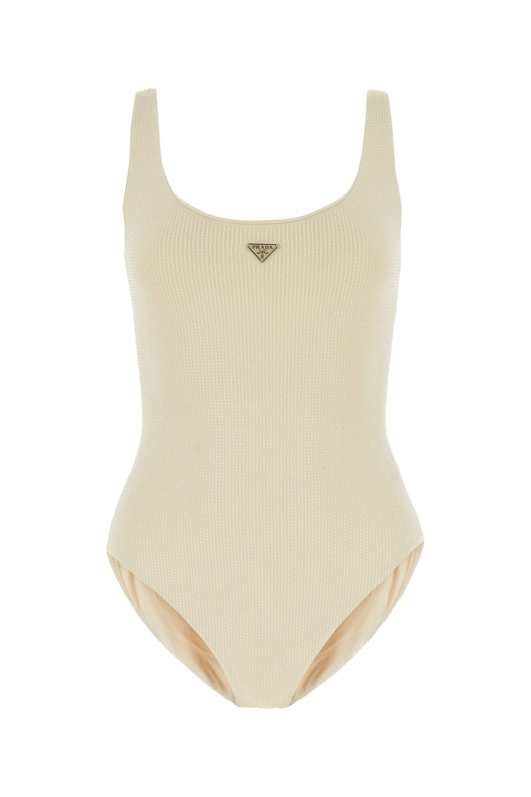 Embellished stretch nylon swimsuit