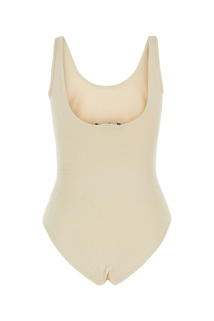 Embellished stretch nylon swimsuit