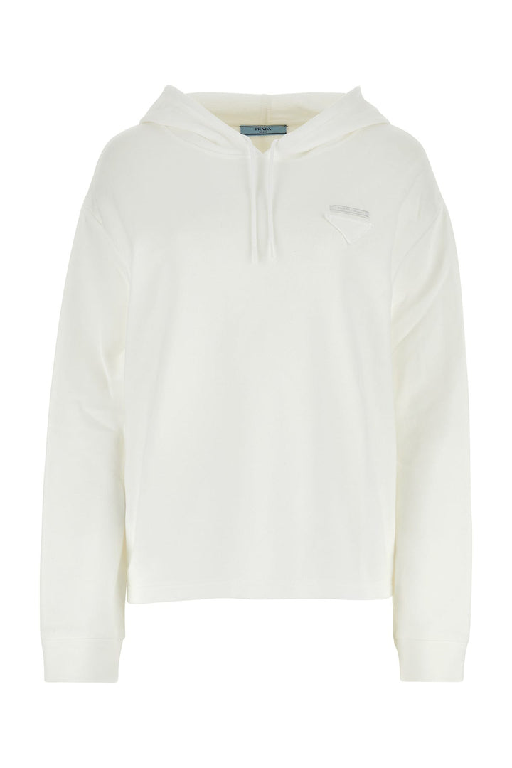 White cotton sweatshirt