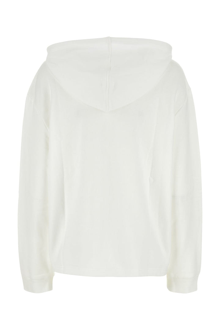 White cotton sweatshirt