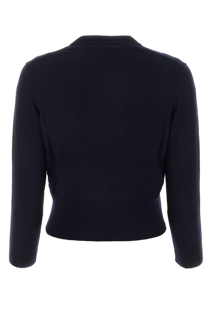 Midnight blue cotton blend Newton cardigan