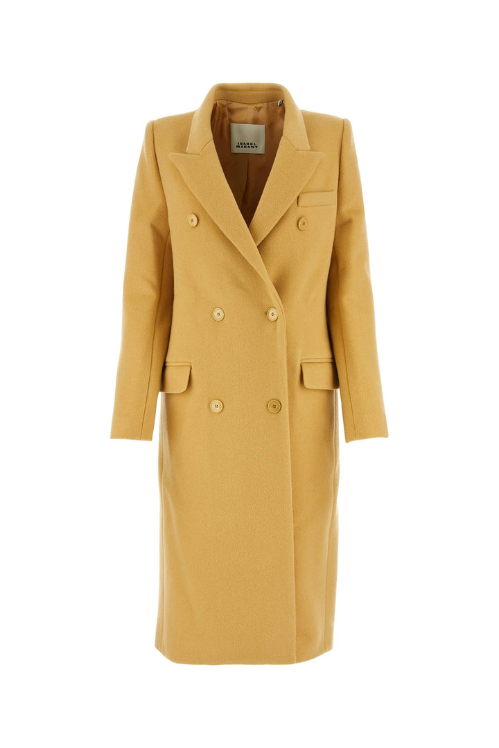 Mustard wool blend Theodore coat