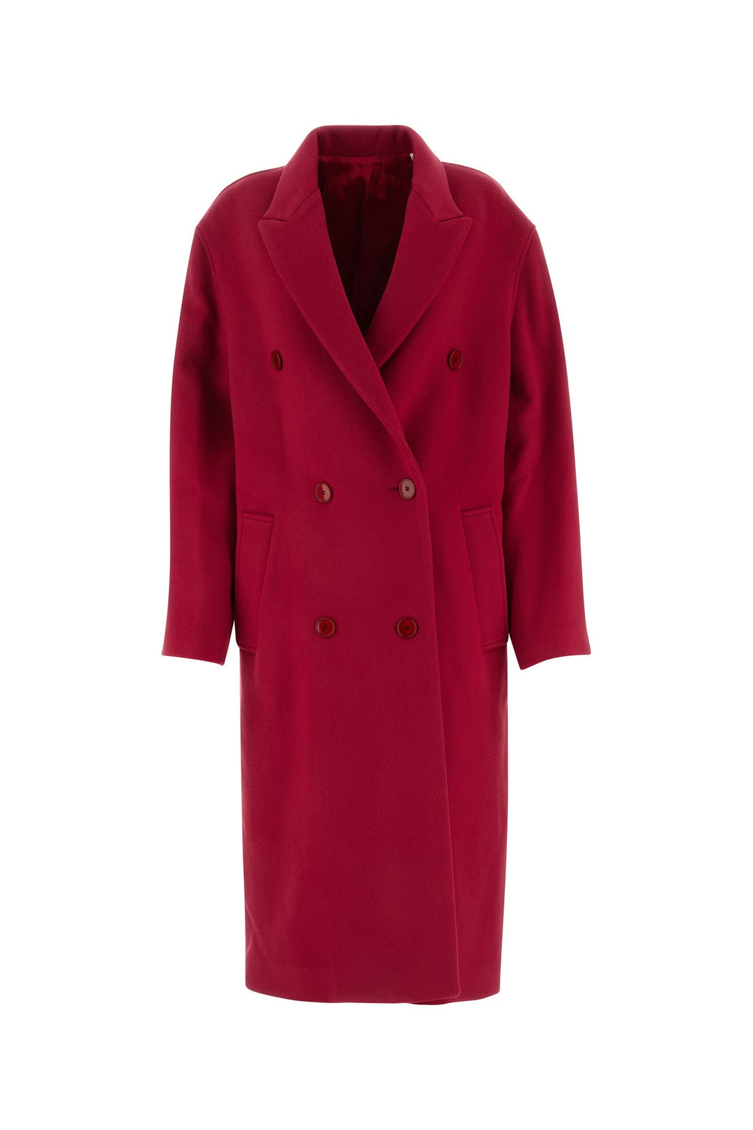 Bordeaux wool blend Theodore coat