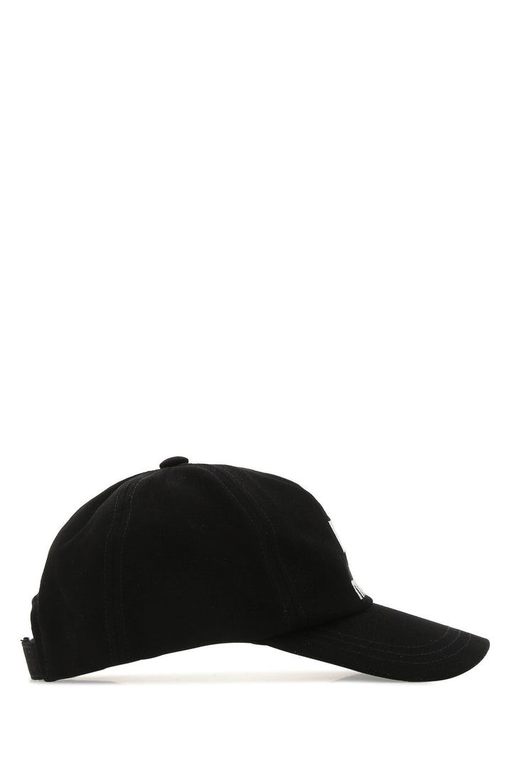 Black cotton Tyron baseball cap