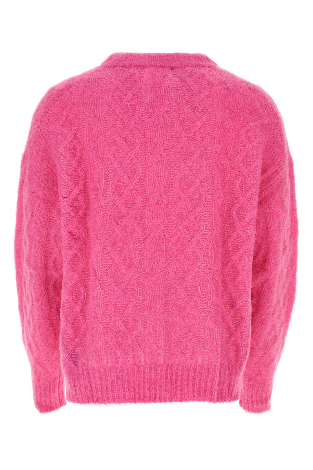 Fucsia alpaca blend Anson sweater