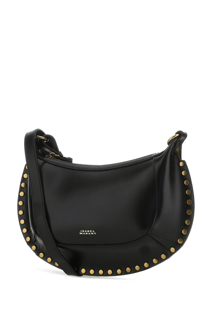 Black leather Oskan shoulder bag