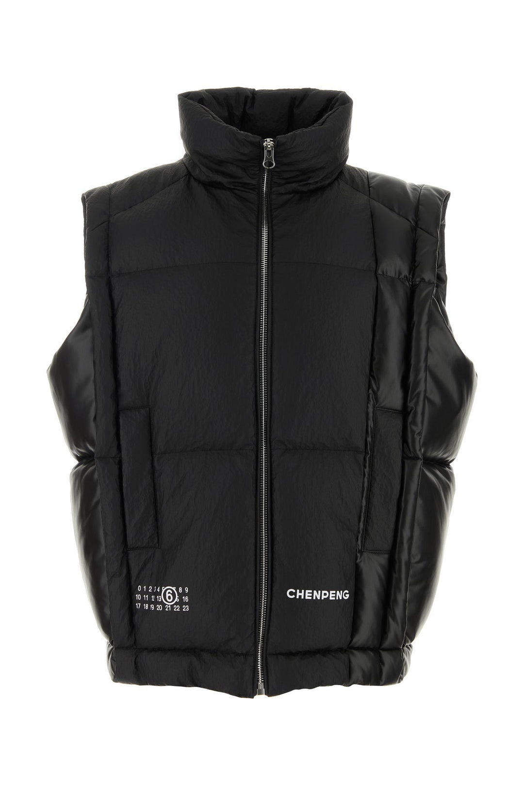 Black viscose down jacket