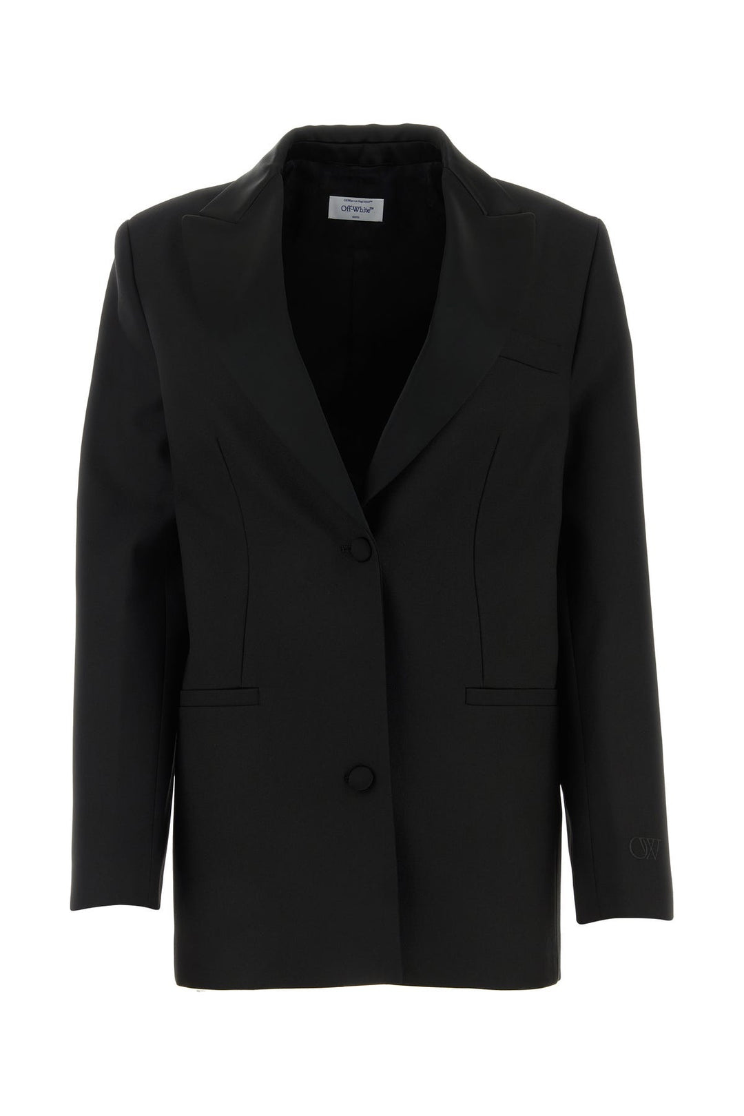 Black drill oversize blazer