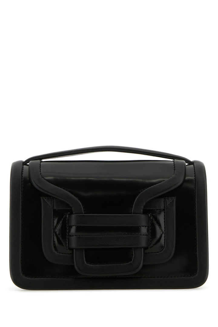 Black leather Alpha handbag