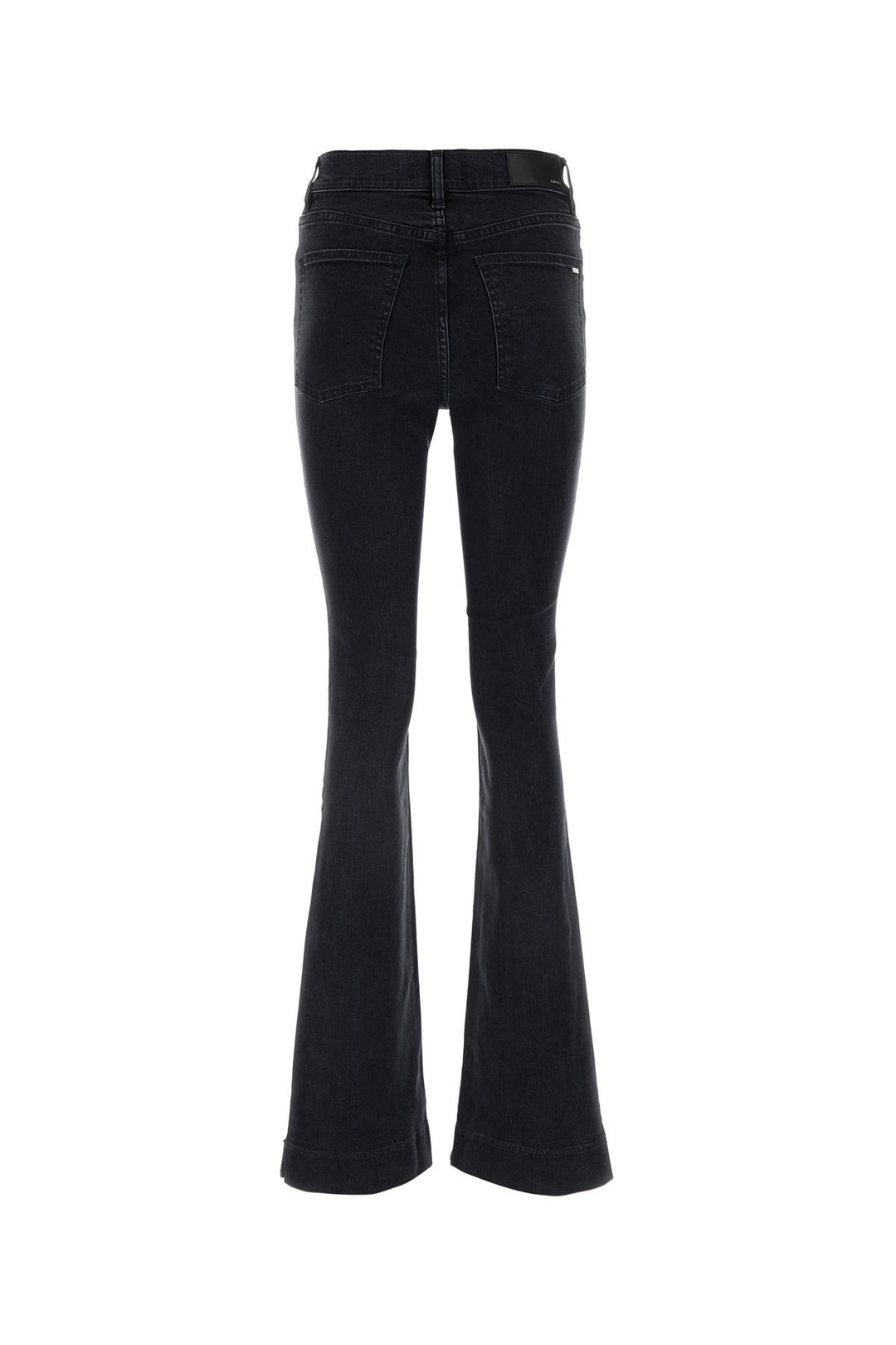 Black denim stretch jeans