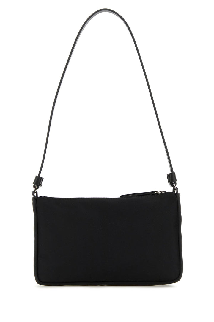 Black nylon shoulder bag