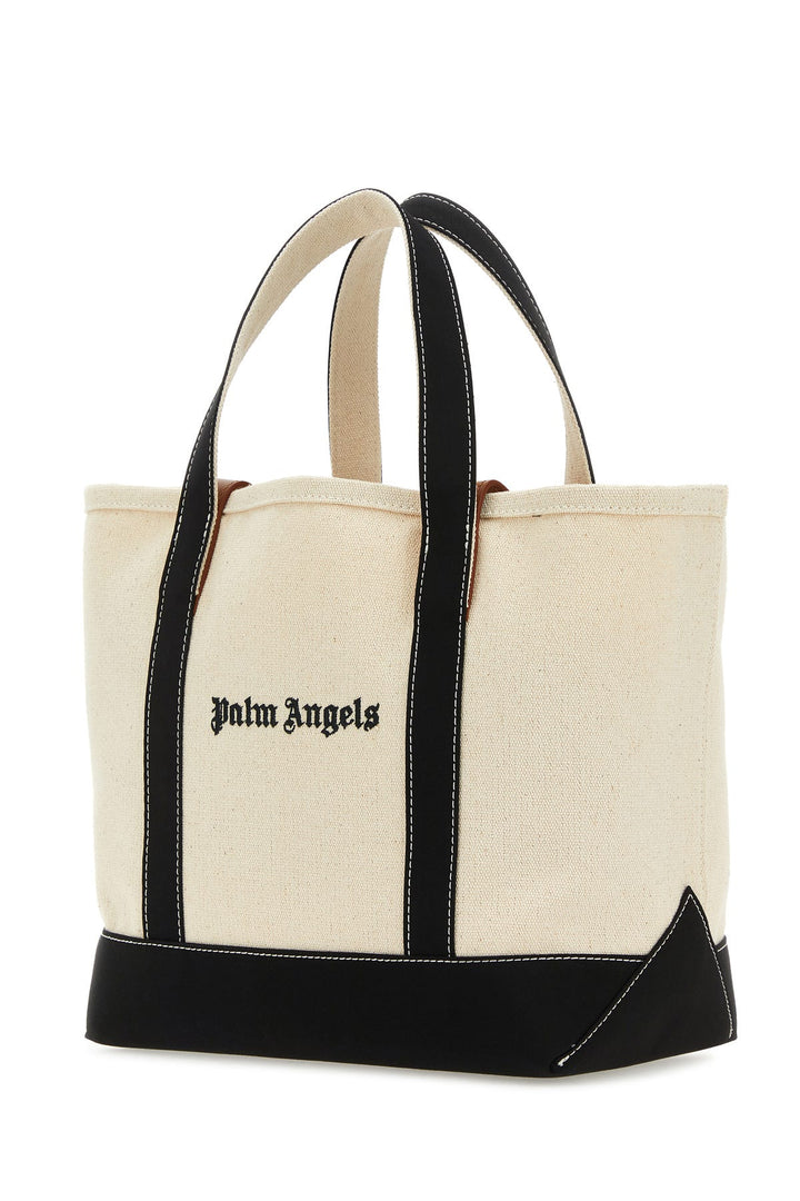 Ivory canvas shopping bag