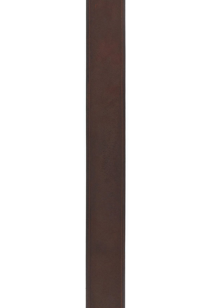 Brown leather belt