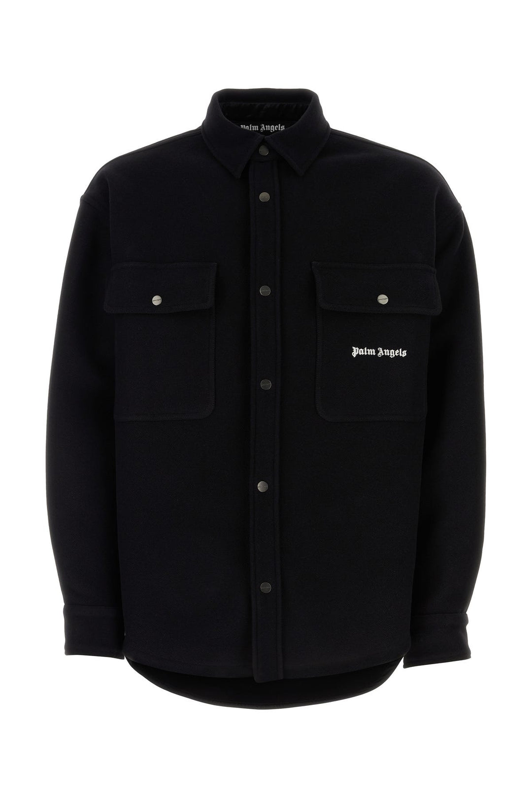 Black virgin wool shirt