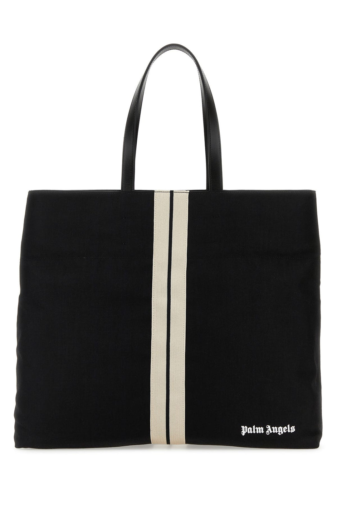 Black canvas shopping bag