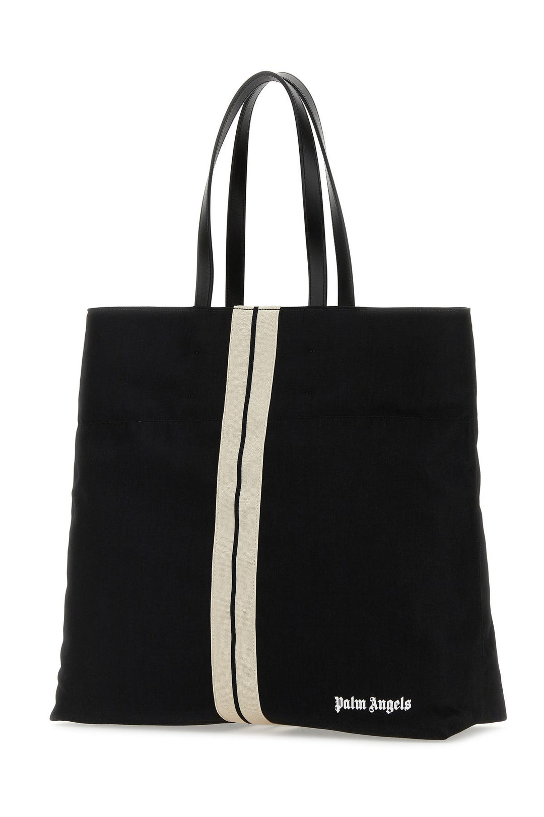 Black canvas shopping bag