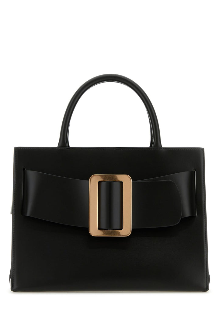 Black leather Bobby 32 shopping bag