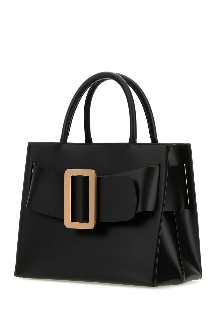 Black leather Bobby 32 shopping bag