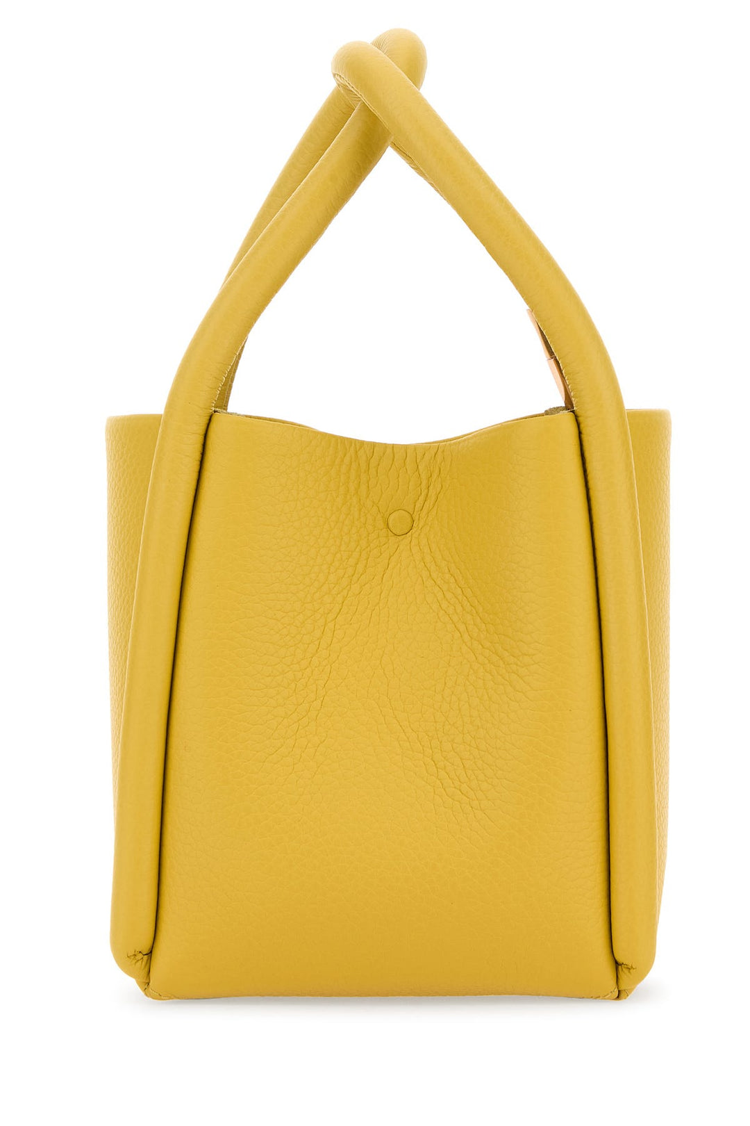 Mustard leather Lotus 12 handbag