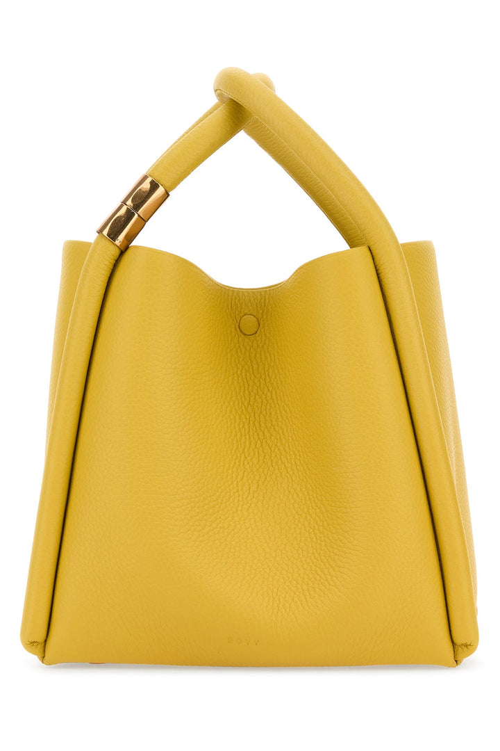 Mustard leather Lotus 20 handbag