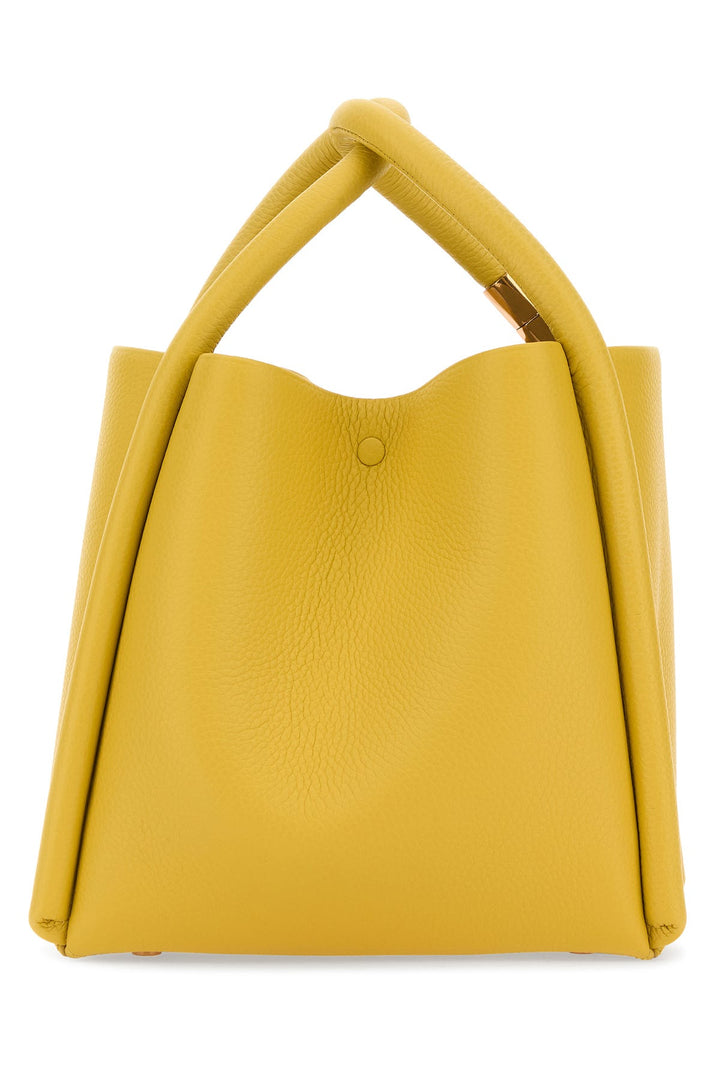 Mustard leather Lotus 20 handbag