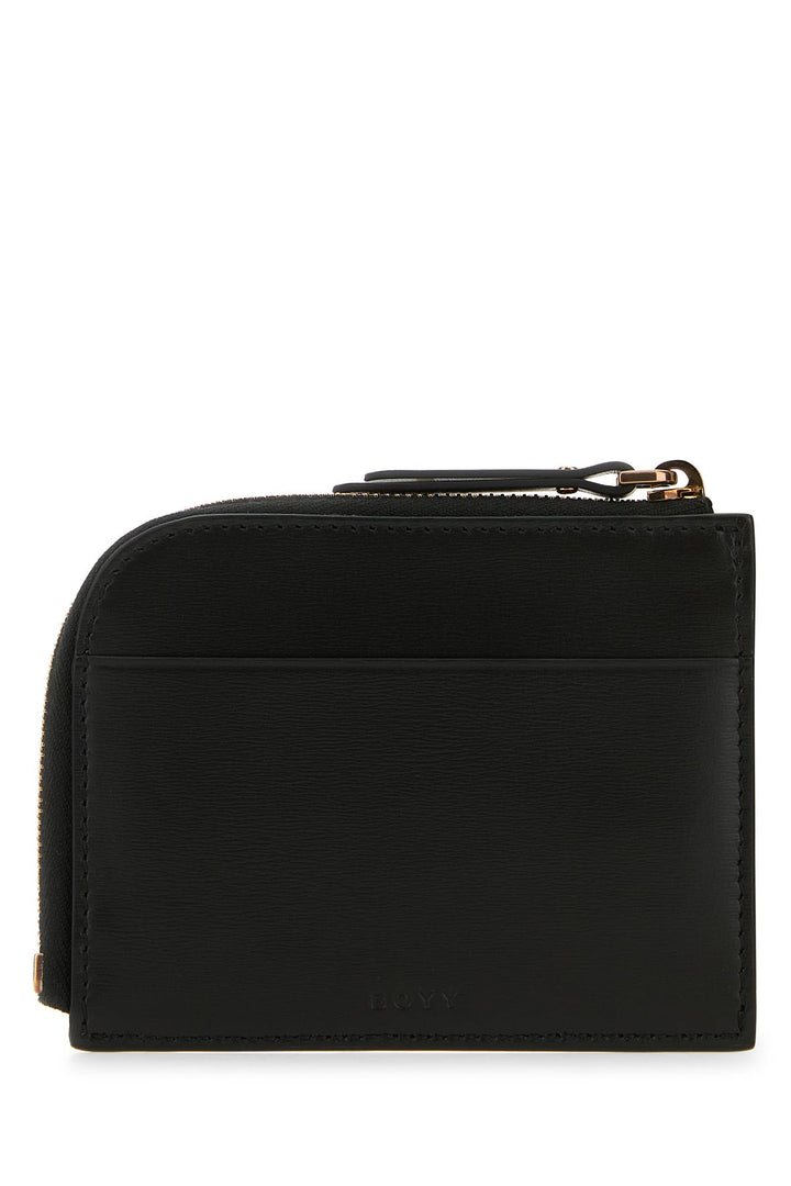 Black leather Epsom cardholder