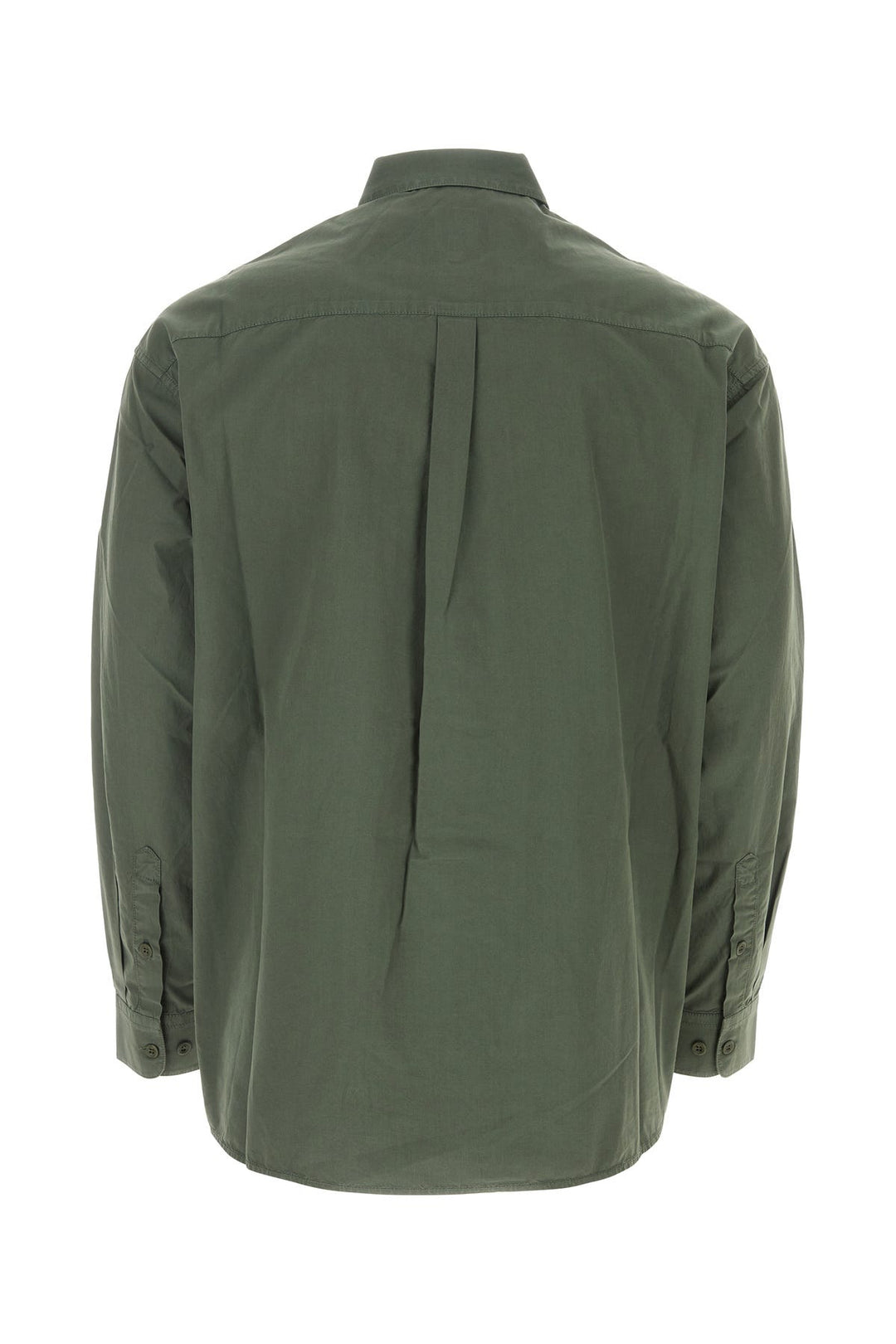 Olive green poplin shirt