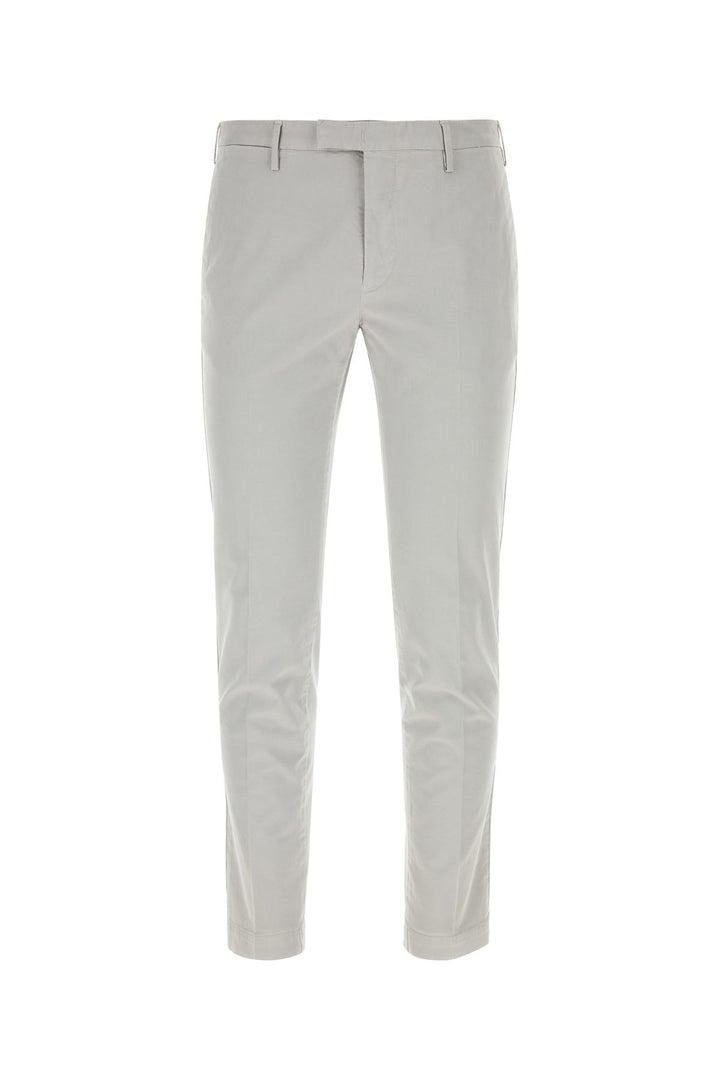 Light grey stretch cotton pant