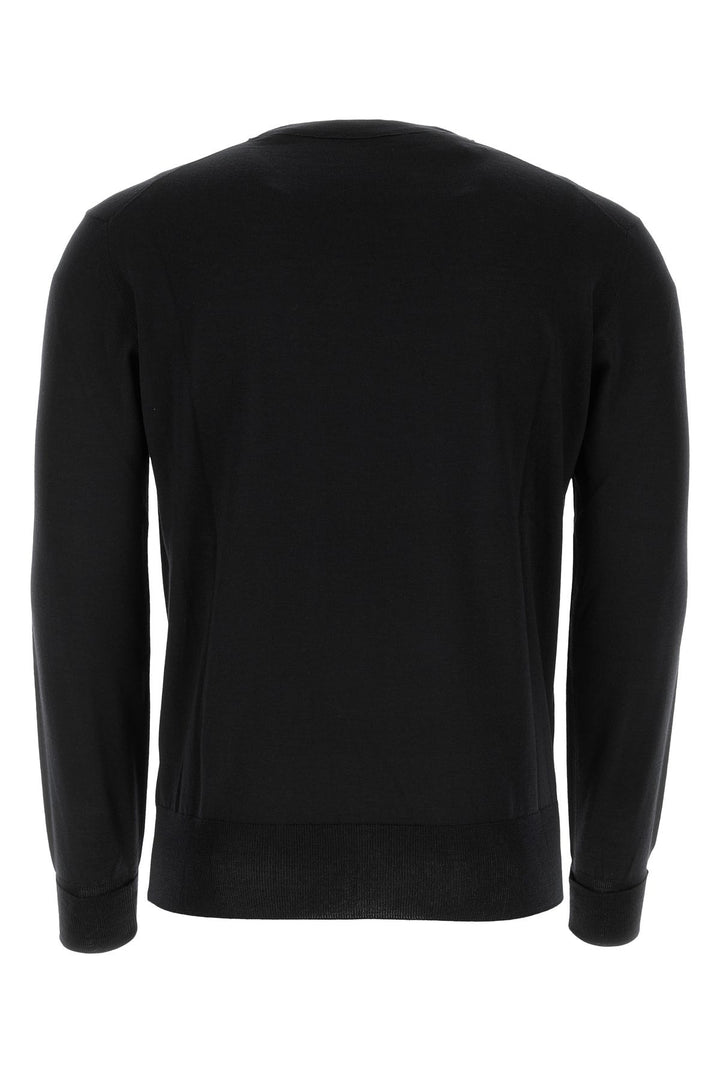 Black wool sweater