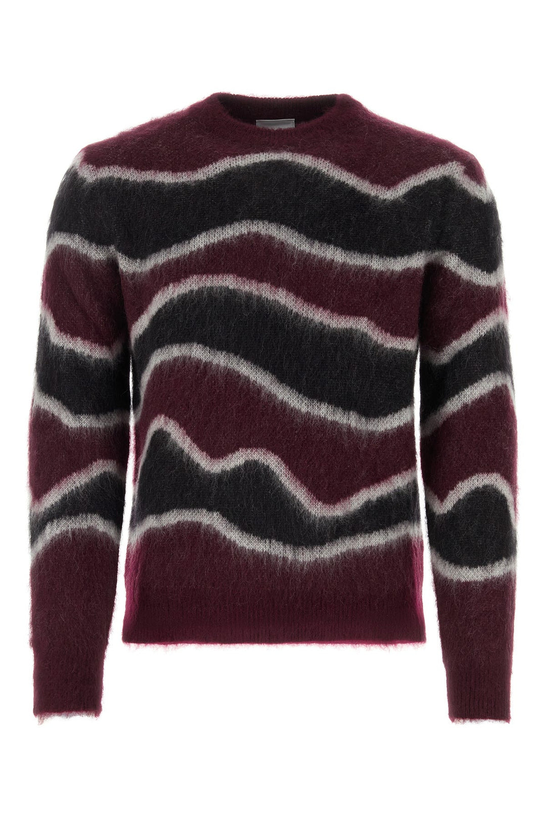 Embroidered mohair blend sweater