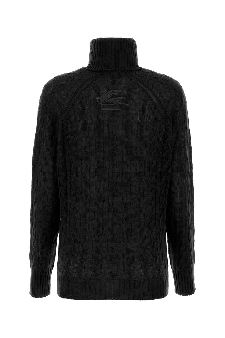 Black cashmere sweater