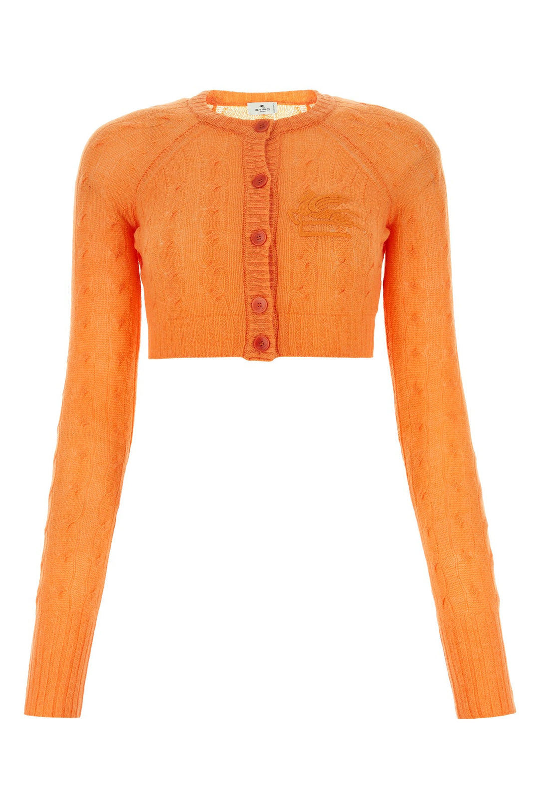 Orange cashmere cardigan