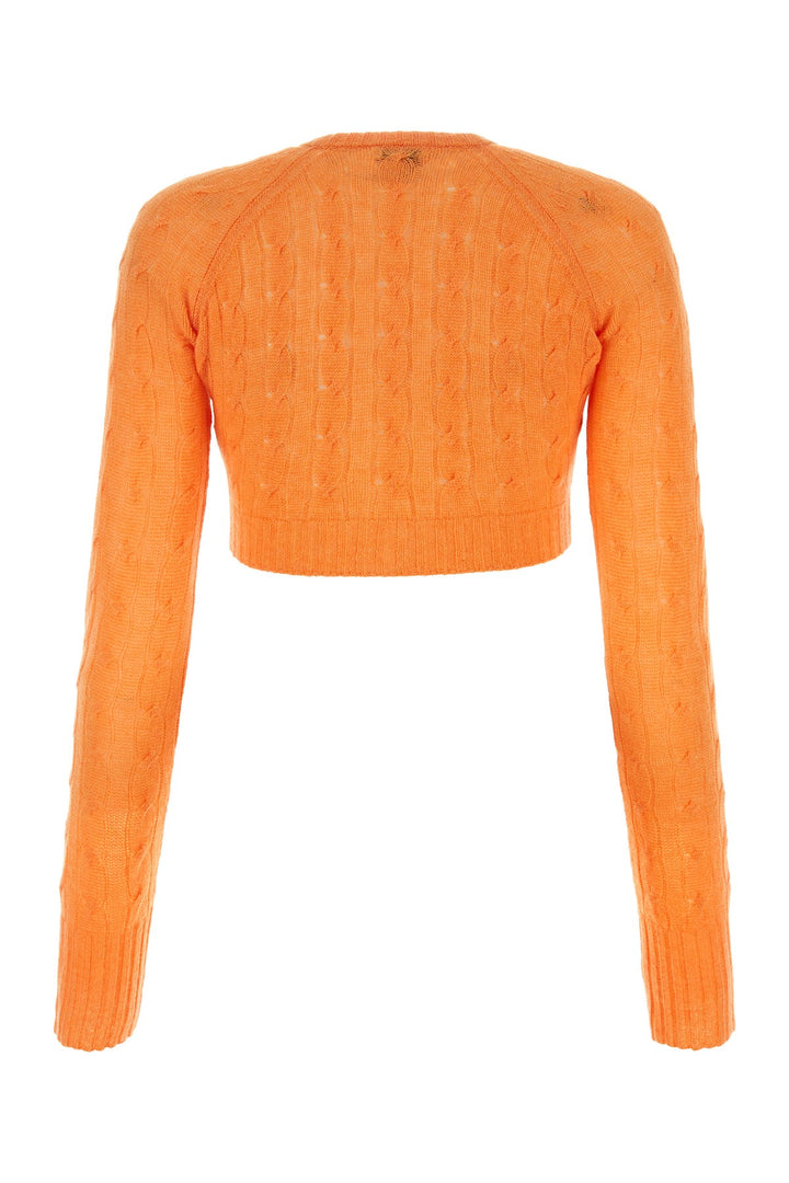 Orange cashmere cardigan