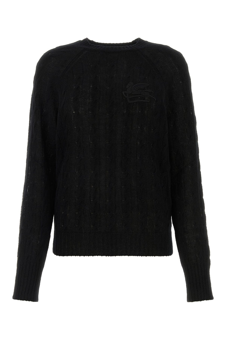 Black cashmere sweater