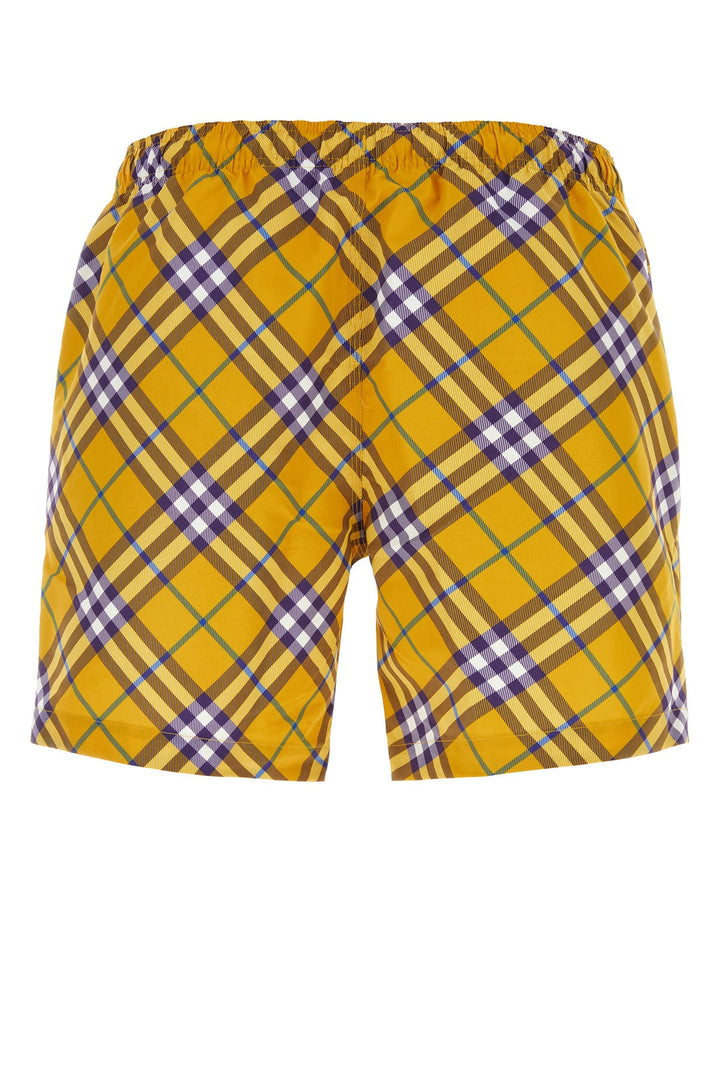 Printed polyester swimming shorts