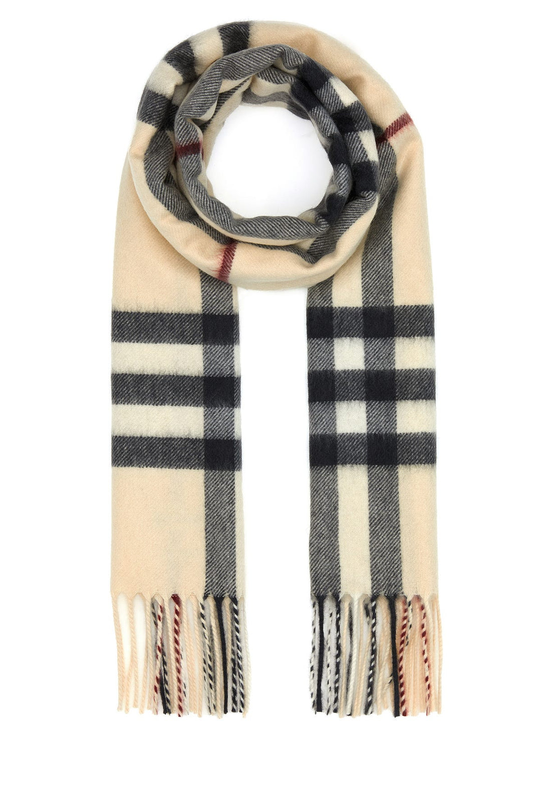 Embroidered cashmere scarf