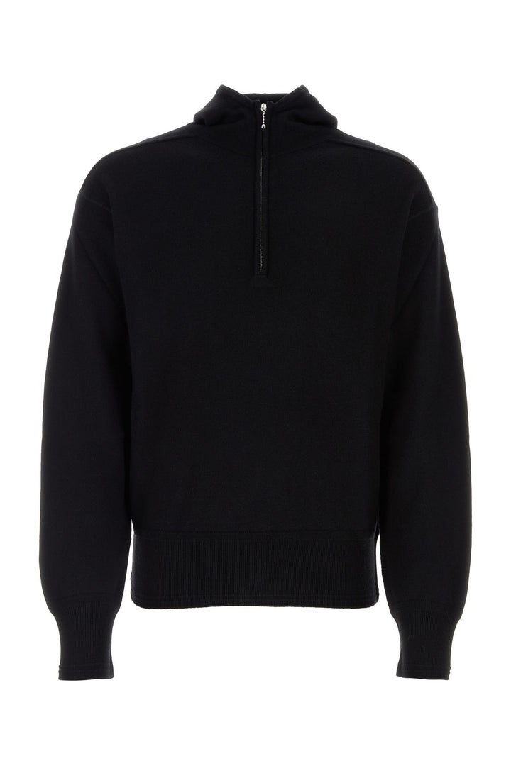 Black wool sweatshirt