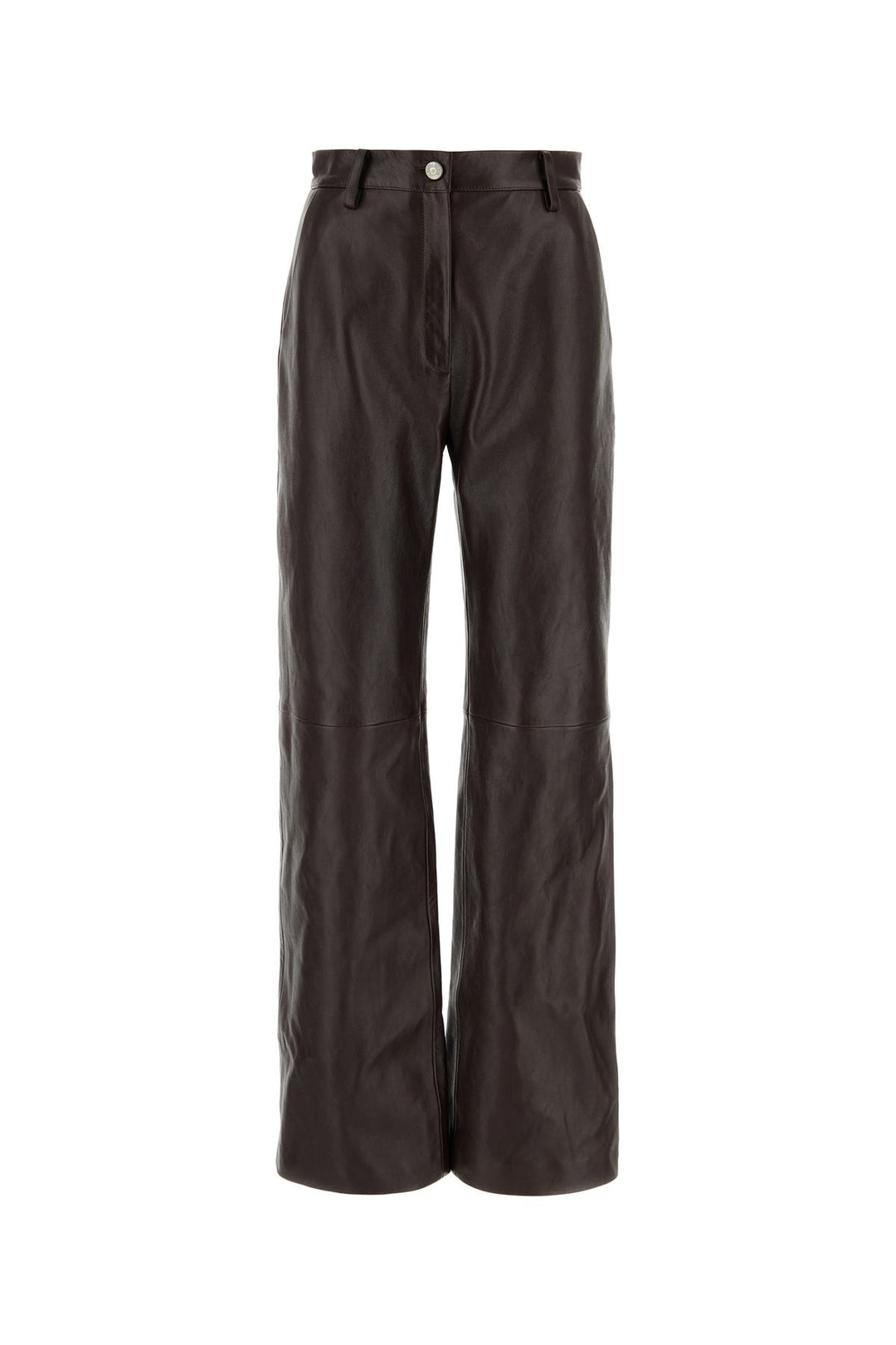 Dark brown leather pant