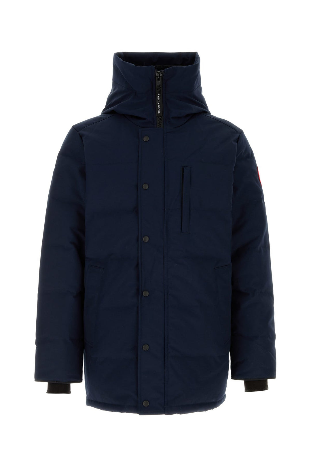 Navy blue cotton blend Carson down jacket